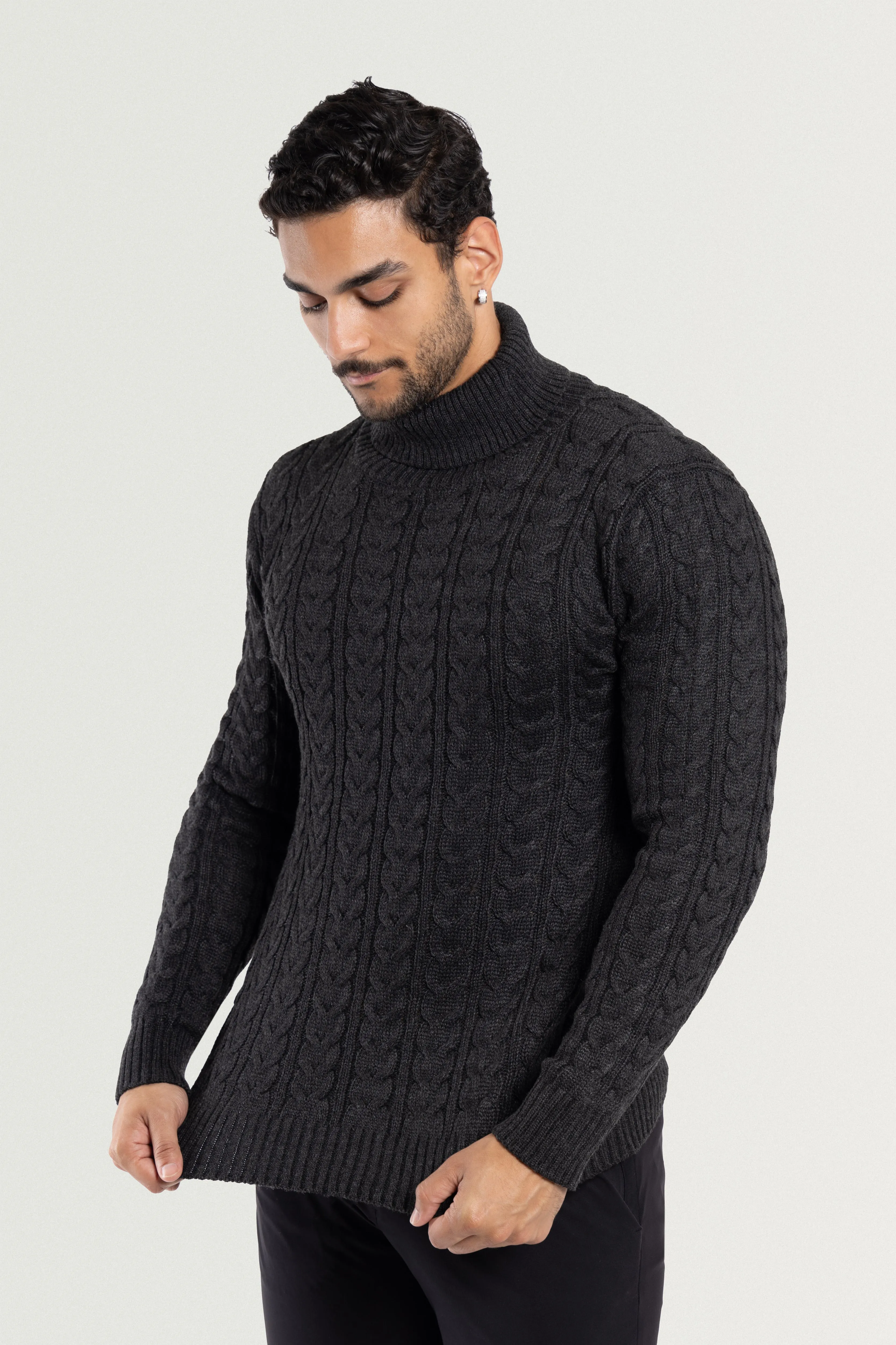 X RAY Men's Soft Slim Fit Turtleneck Pullover Sweaters