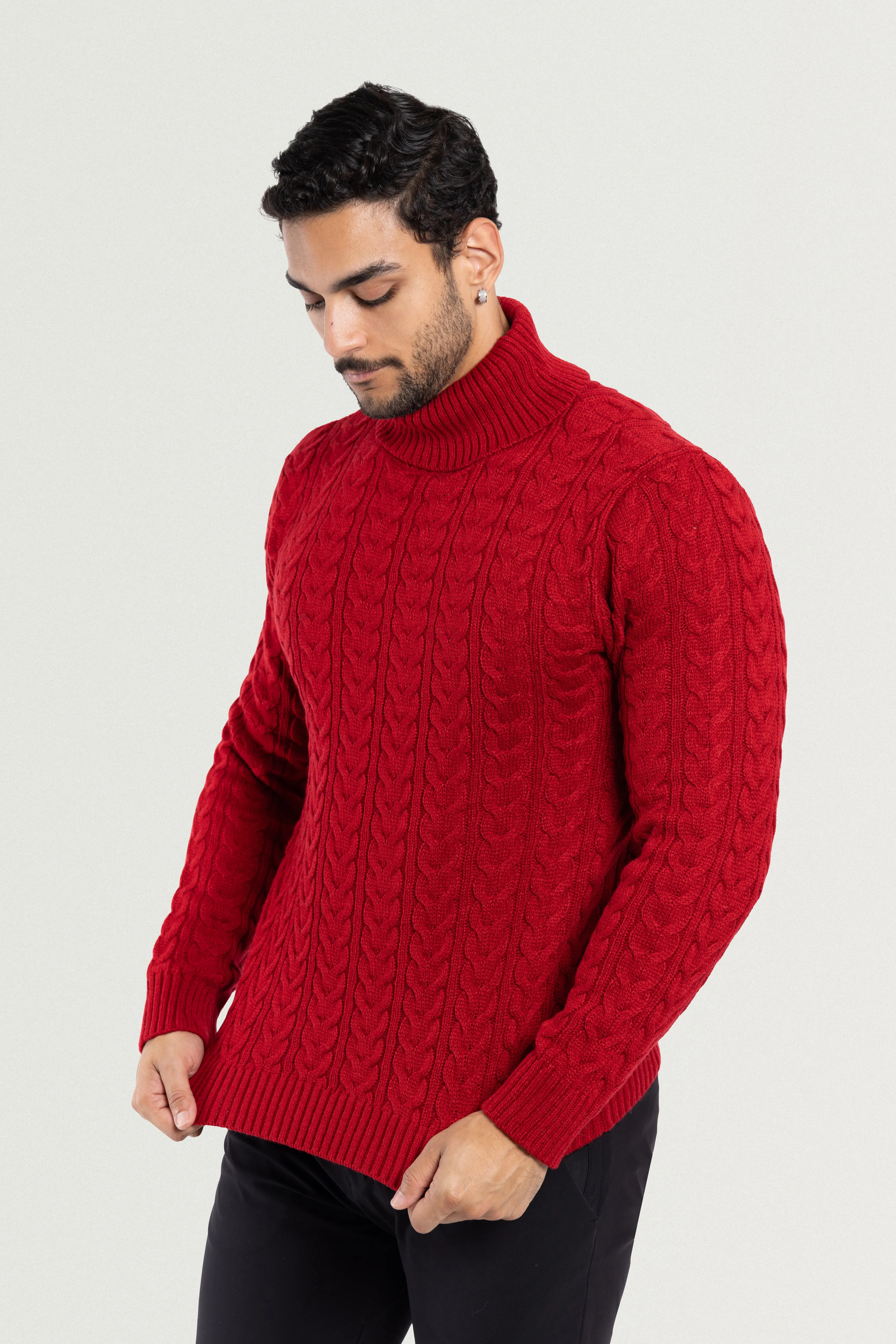 X RAY Men's Soft Slim Fit Turtleneck Pullover Sweaters